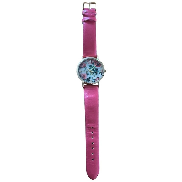 Women’s Pink & Gold Floral Watch - Picture 3 of 6